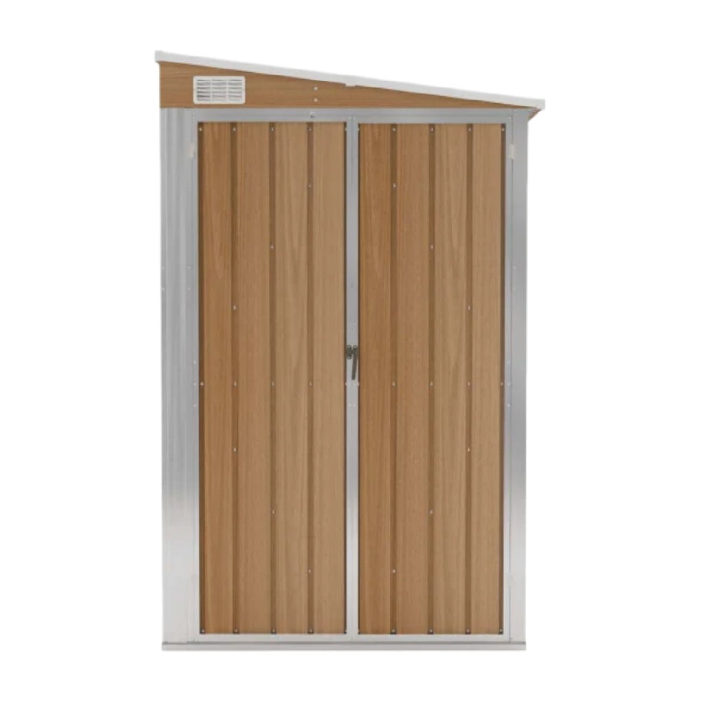 Abri de jardin en métal pour rangement extérieur - Aluminium - 180 x 90 x 30